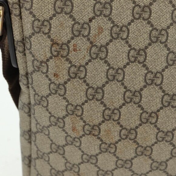 Authentic GUCCI GG Supreme Shoulder Bag PVC Beige Gold 223666 - Picture 12 of 16